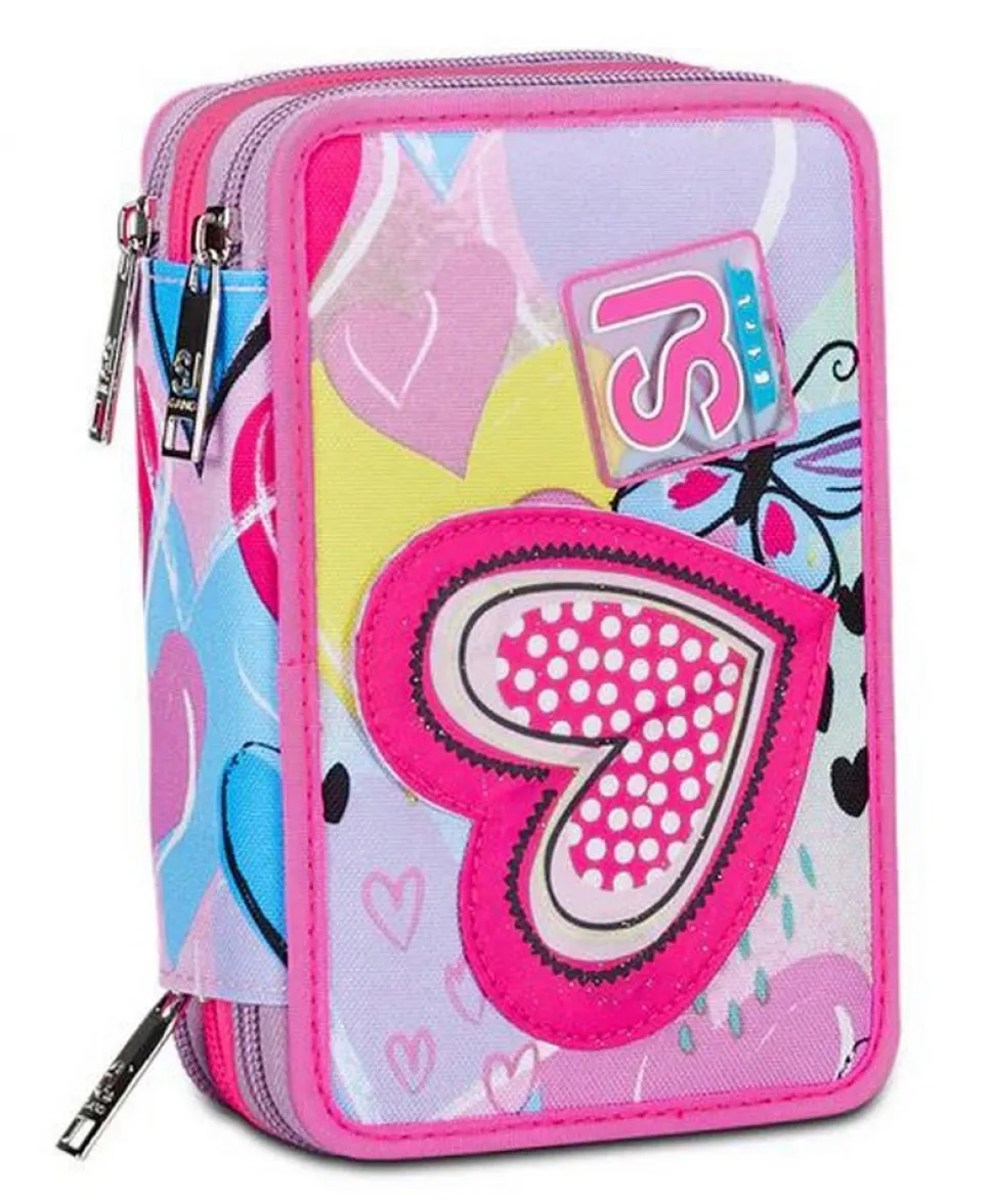 Astuccio scuola 3 zip SJ Magicance
