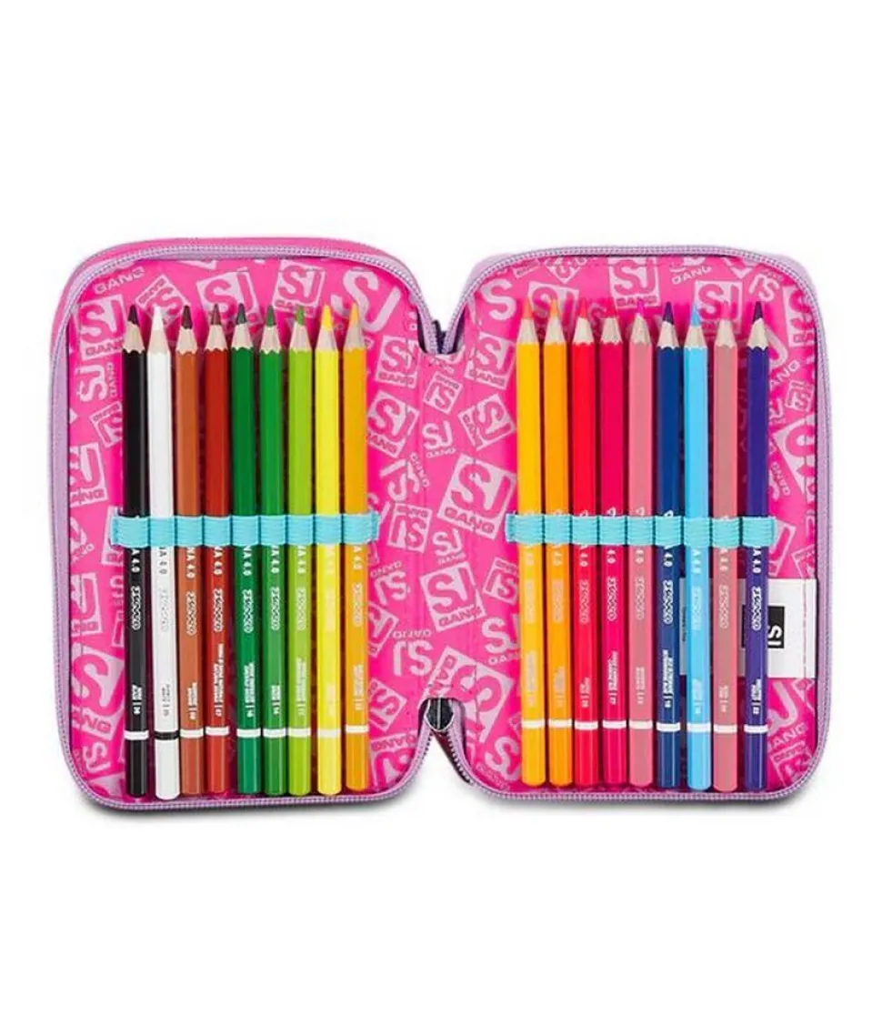 Astuccio scuola 3 zip SJ Magicance