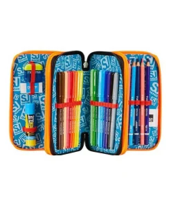 Astuccio scuola 3 zip SJ Rexme