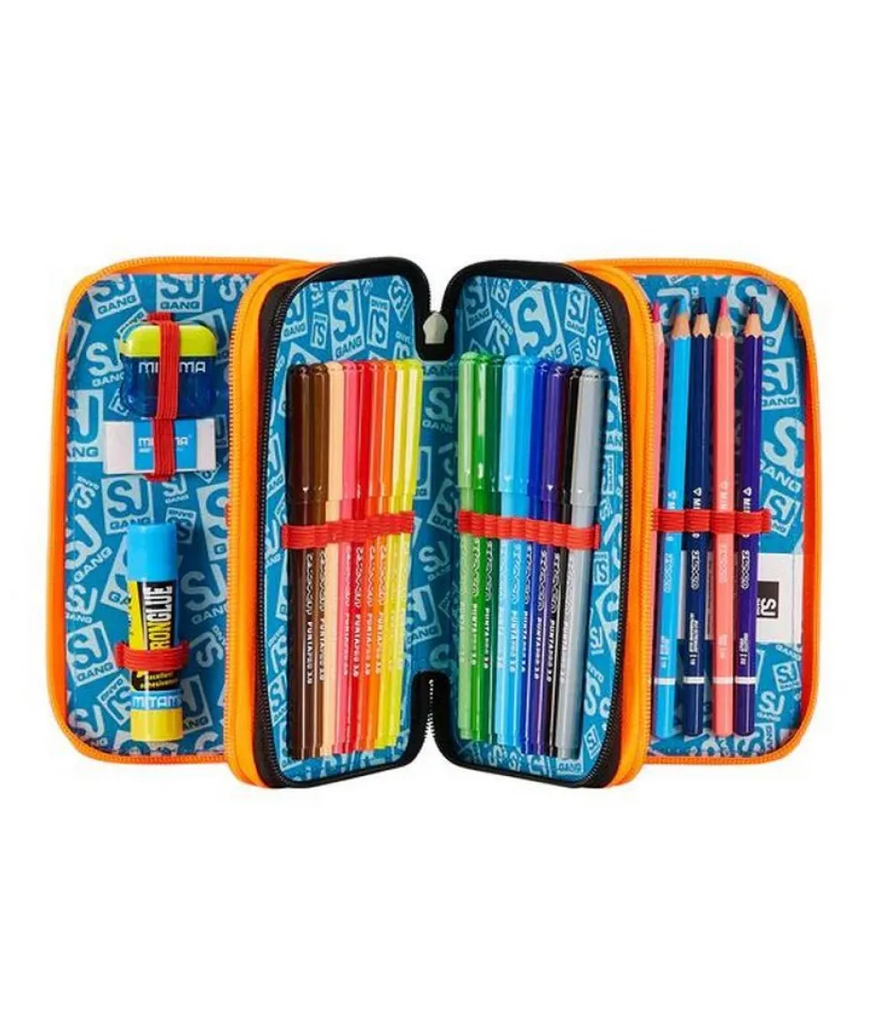 Astuccio scuola 3 zip SJ Rexme