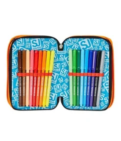 Astuccio scuola 3 zip SJ Rexme