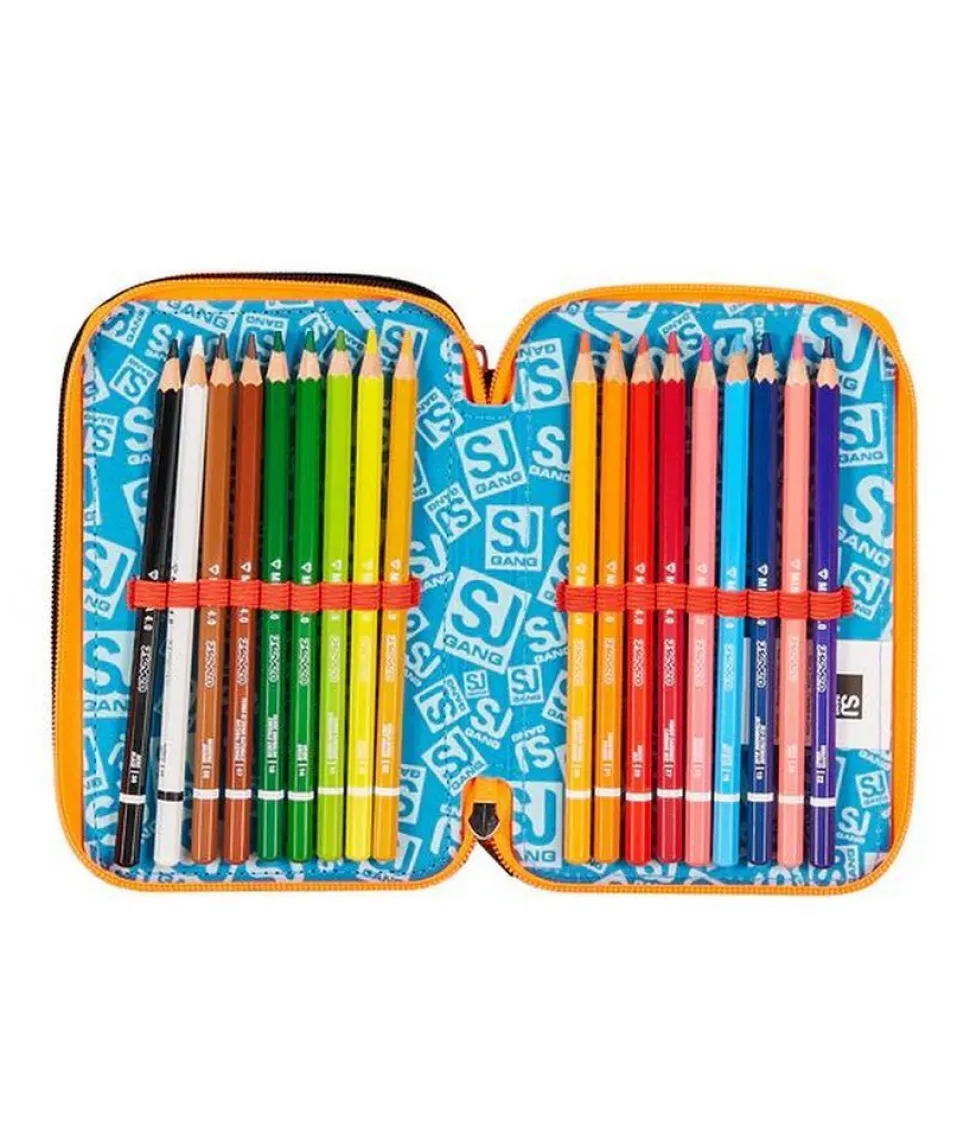Astuccio scuola 3 zip SJ Rexme