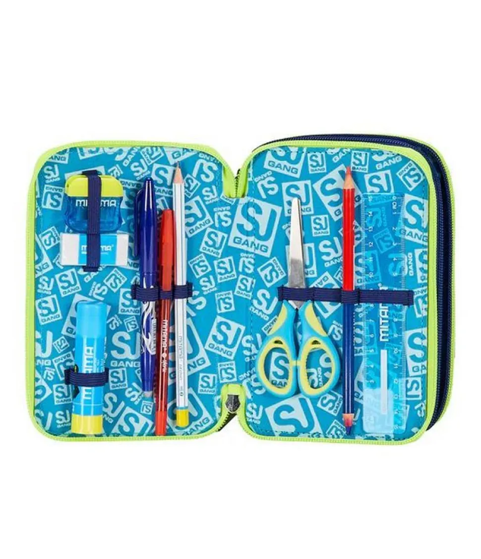 Astuccio scuola 3 zip SJ Sharkstory