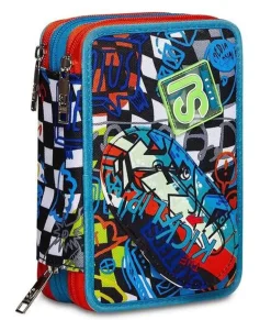 Astuccio scuola 3 zip SJ Trickflip Boy