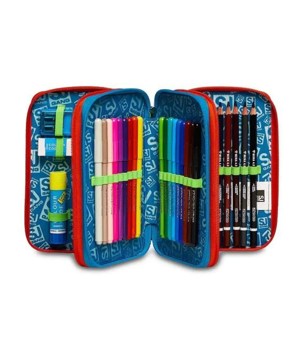 Astuccio scuola 3 zip SJ Trickflip Boy