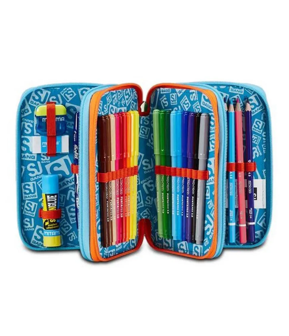 Astuccio scuola 3 zip SJ Trickyled