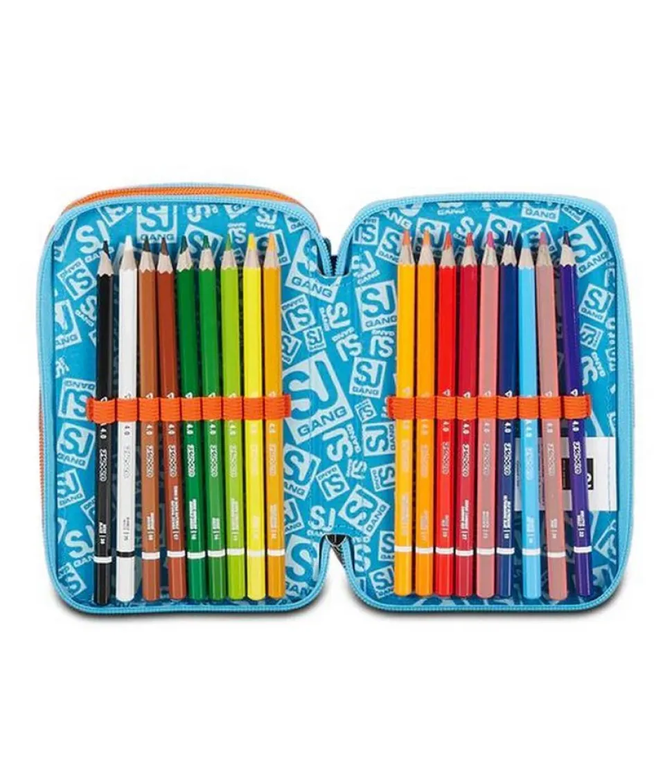 Astuccio scuola 3 zip SJ Trickyled