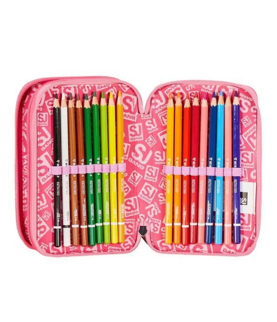 Astuccio scuola 3 zip SJ Unibraid