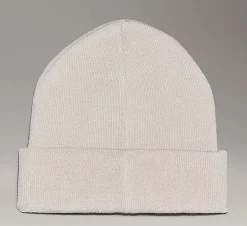 Berretto Calvin Klein Monogram Beanie Bianco