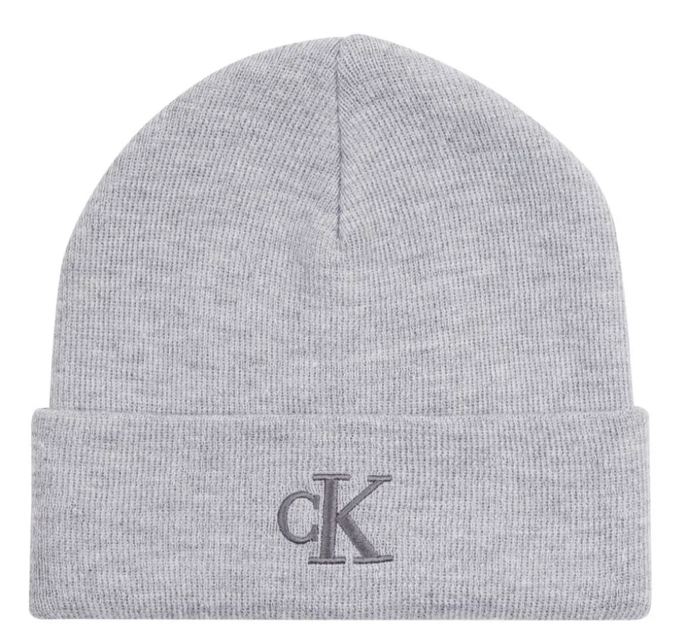 Berretto Calvin Klein Monogram Beanie Grigio