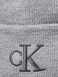 Berretto Calvin Klein Monogram Beanie Grigio