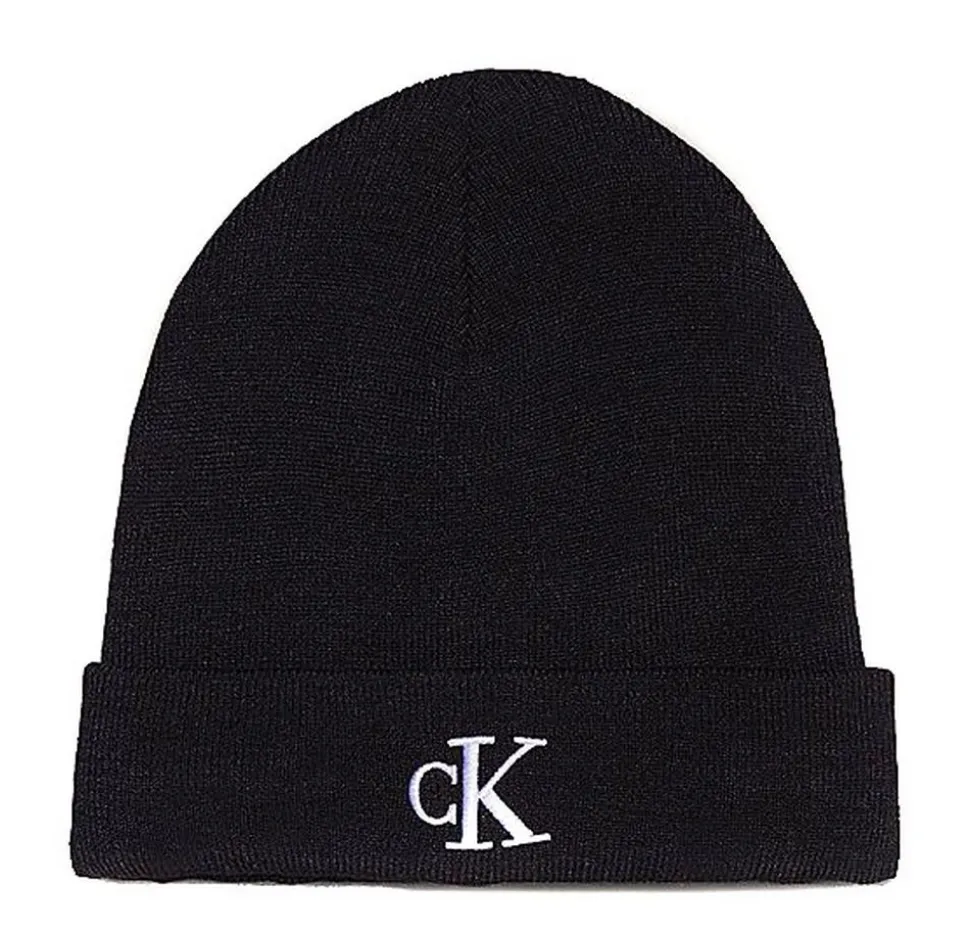 Berretto Calvin Klein Monogram Beanie Nero