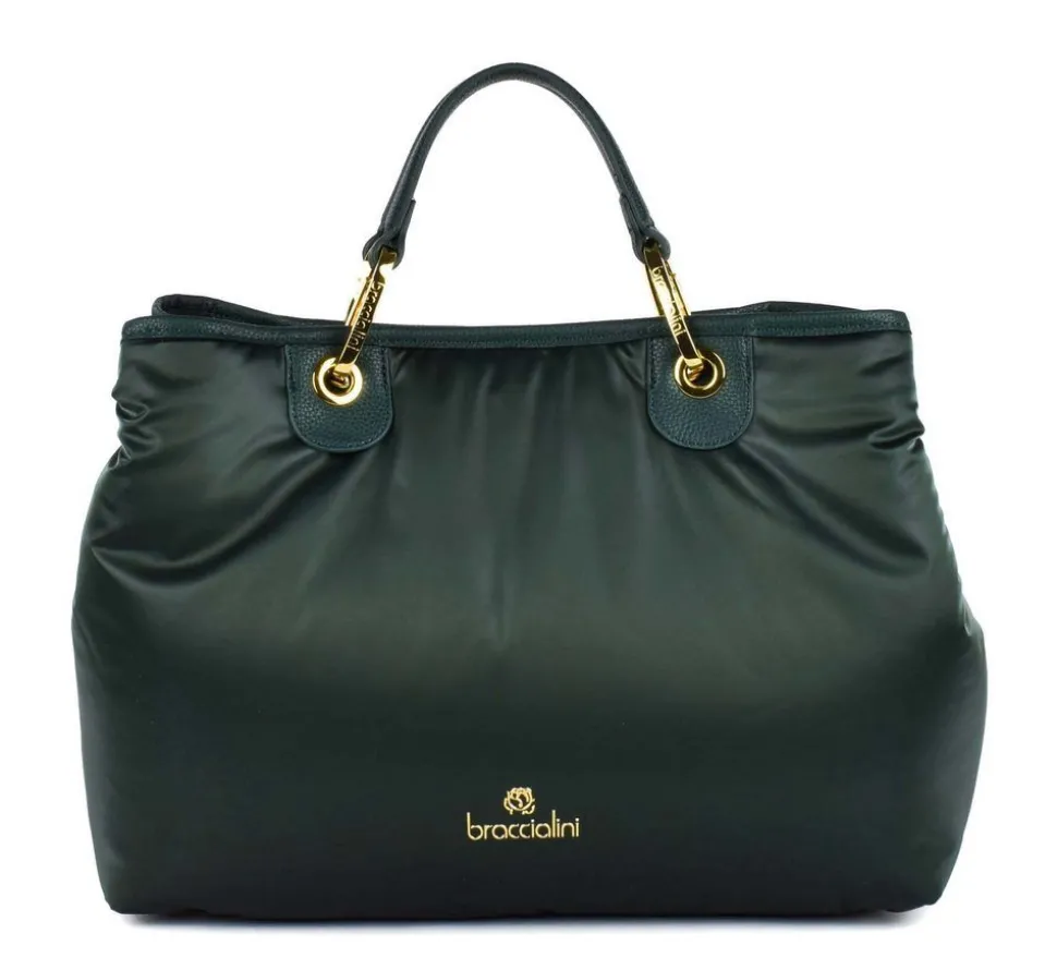 Borsa a mano Braccialini Beth Puffy Verde