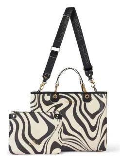 Borsa a mano Braccialini Beth Print Zebra