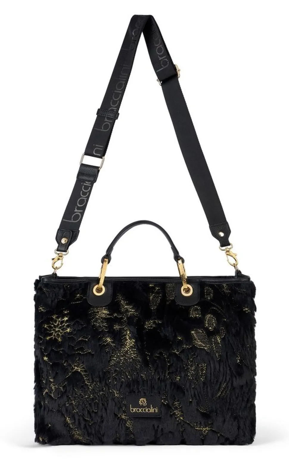 Borsa a mano Braccialini Beth Fur Nera