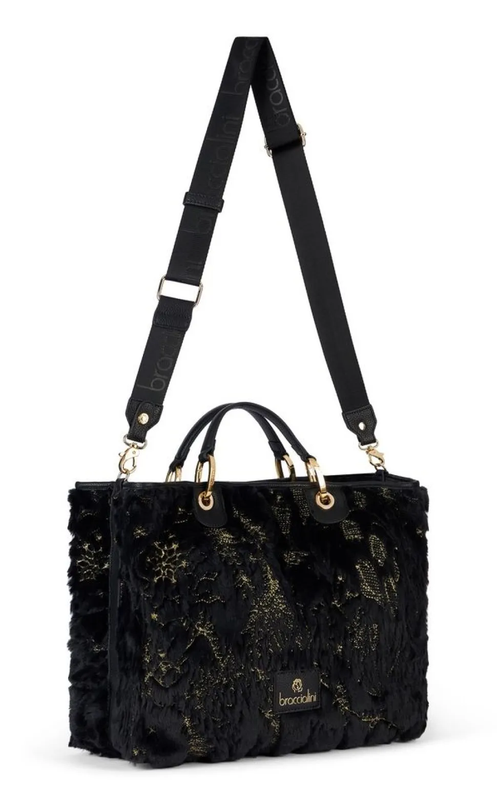 Borsa a mano Braccialini Beth Fur Nera