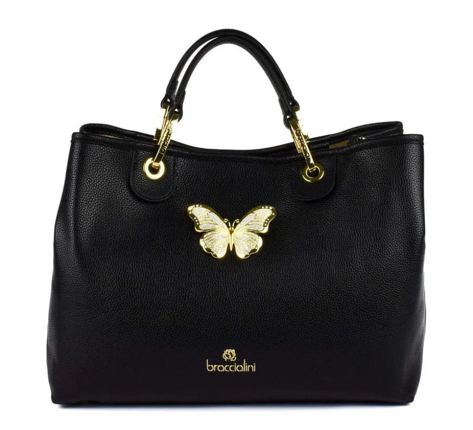 Borsa a mano Braccialini Beth Jewels Nero