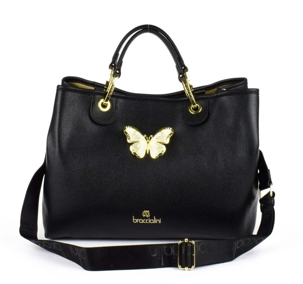 Borsa a mano Braccialini Beth Jewels Nero