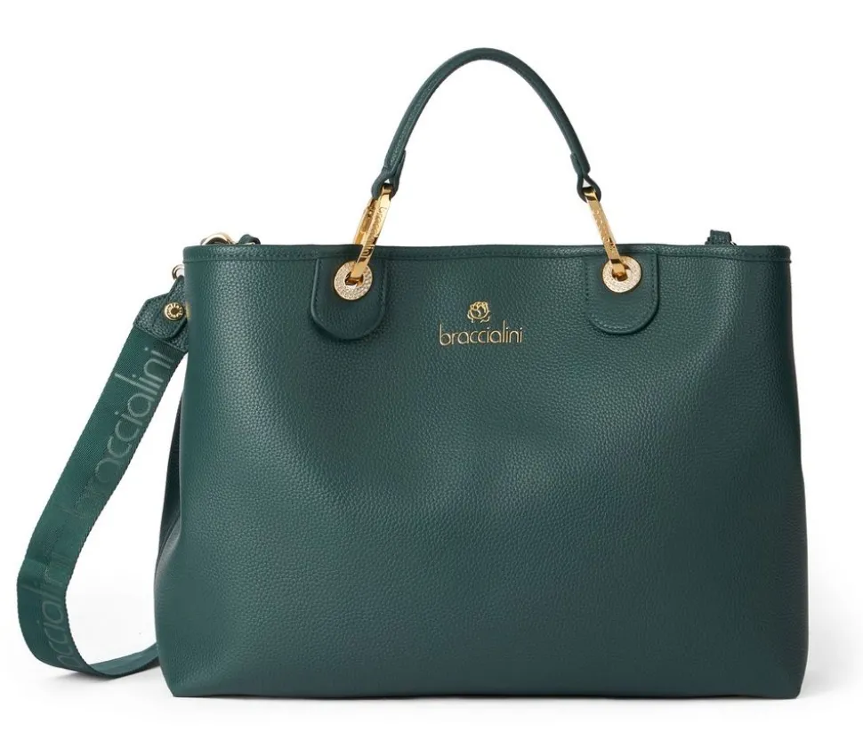 Borsa a mano Braccialini Beth Verde