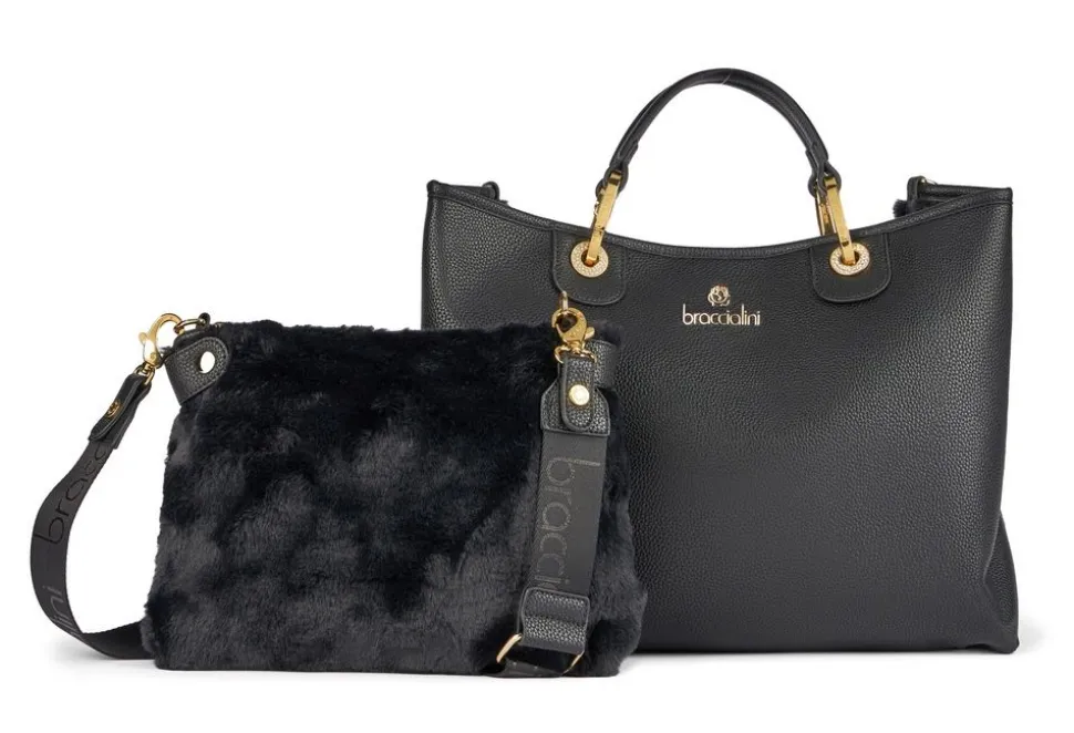 Borsa a mano Braccialini Beth Nera
