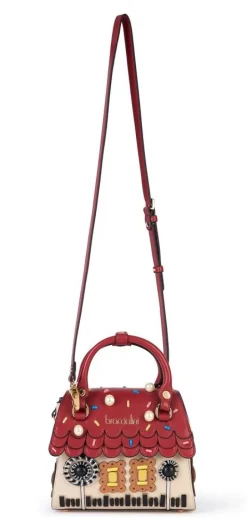 Borsa a mano e tracolla Braccialini Shape Casetta di Marzapane