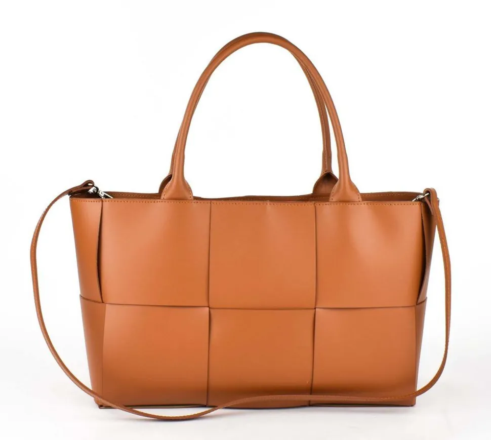 Borsa a mano e tracolla 20128 Cuoio