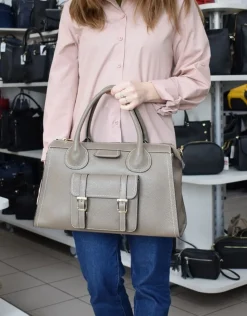 Borsa a mano e tracolla 20152 Ecru