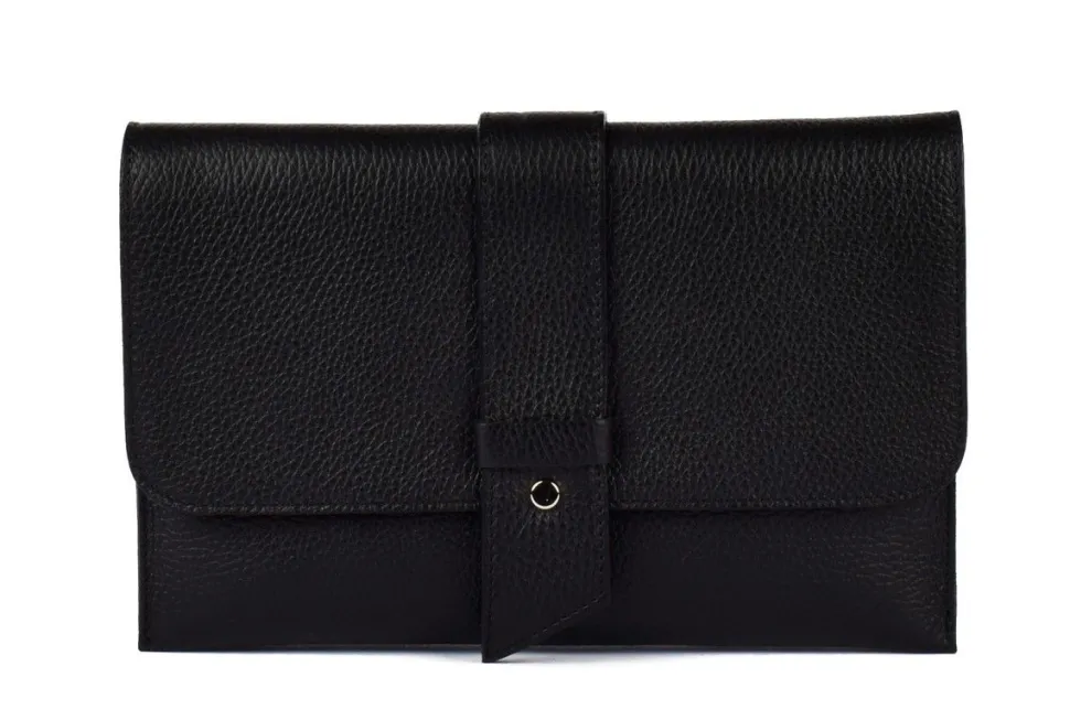 Borsa a mano e tracolla in pelle 20067 Nera