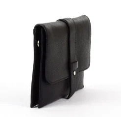 Borsa a mano e tracolla in pelle 20067 Nera