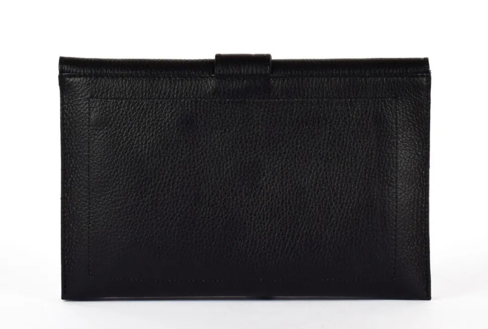 Borsa a mano e tracolla in pelle 20067 Nera