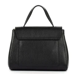 Borsa a mano e tracolla in pelle 20017 Nero