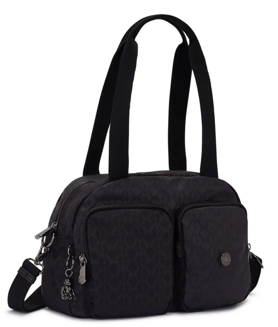Borsa a mano e tracolla Kipling Cool Defea Signature Blk Q