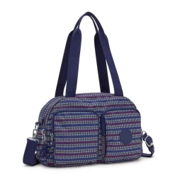 Borsa a mano e tracolla Kipling Cool Defea Blue Geo Print