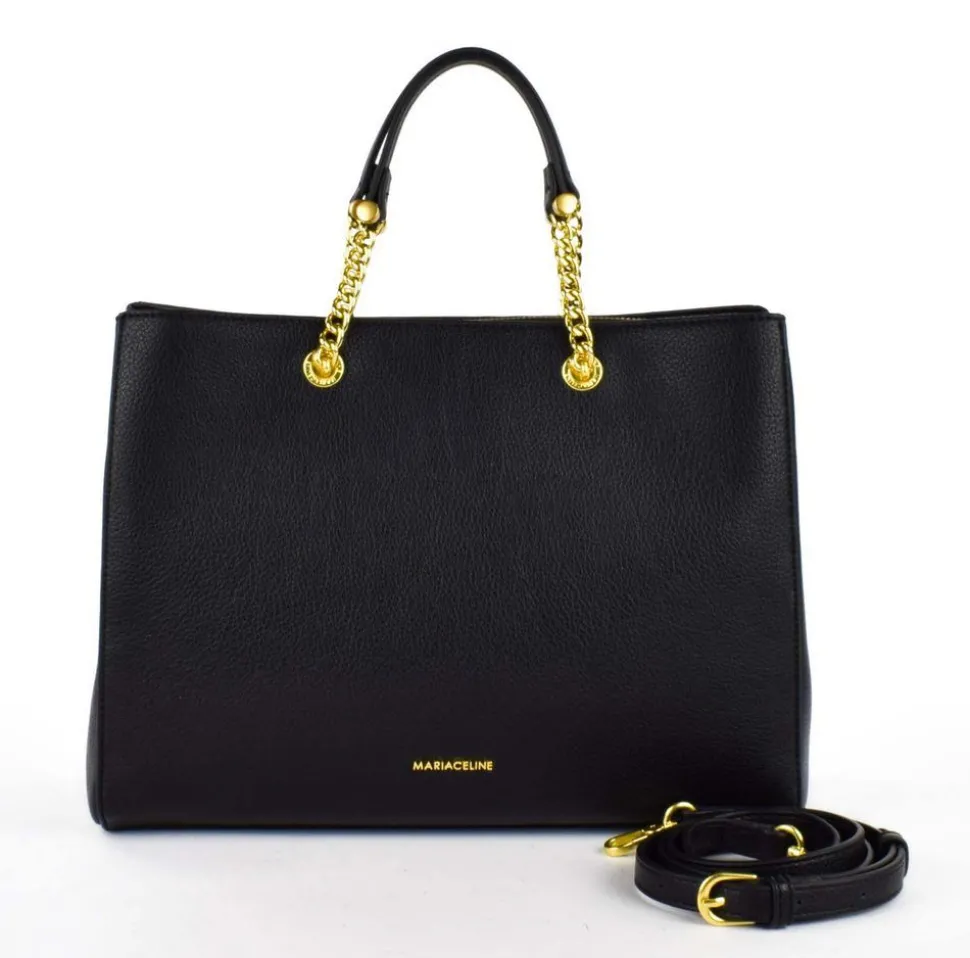 Borsa a mano e tracolla Maria Celine Julie 02 Nera