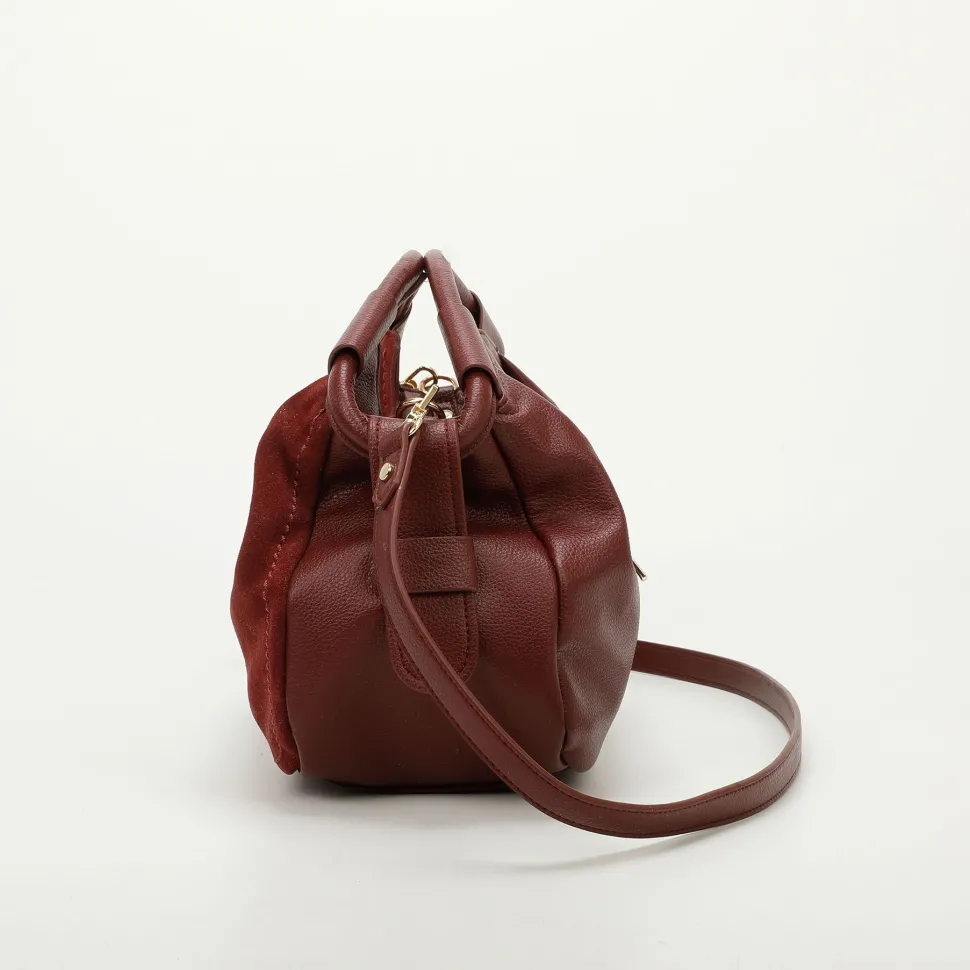 Borsa a mano e tracolla Mimì-Muà Bordeaux