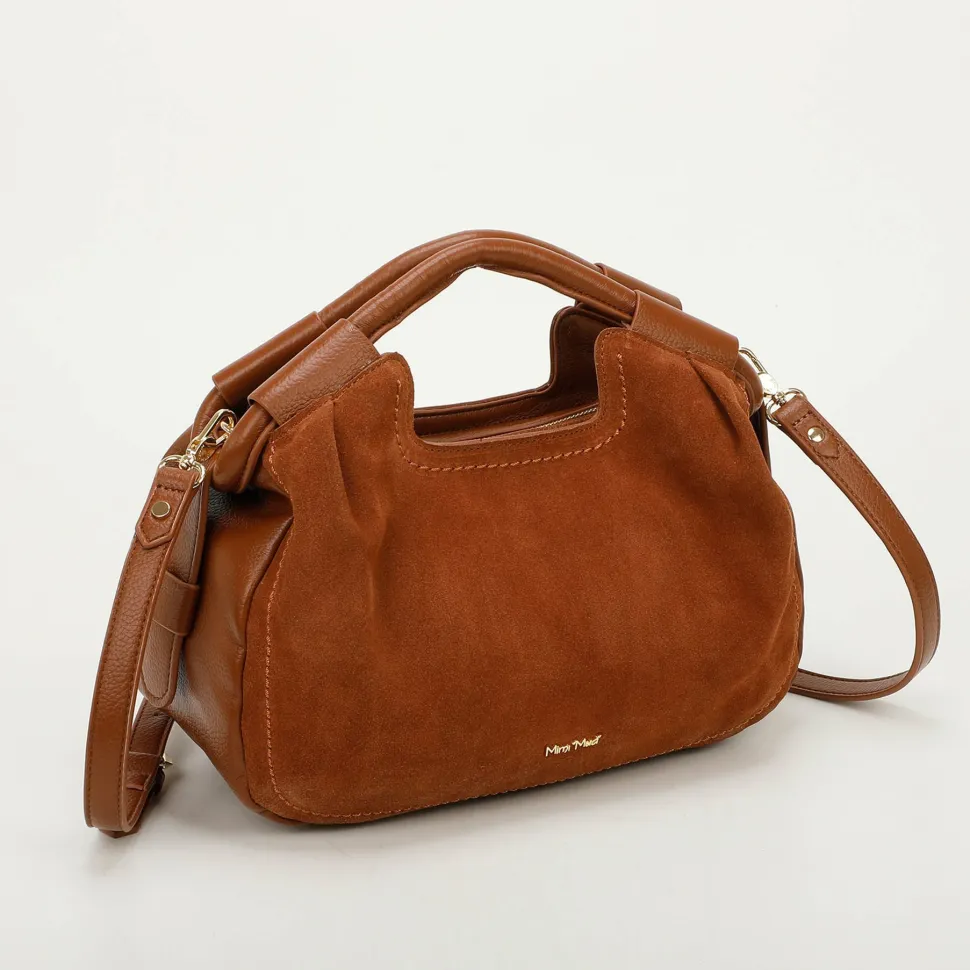 Borsa a mano e tracolla Mimì-Muà Cuoio