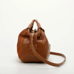 Borsa a mano e tracolla Mimì-Muà Cuoio