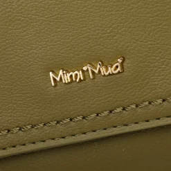 Borsa a mano e tracolla Mimì-Muà Verde Oliva