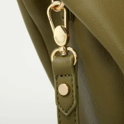 Borsa a mano e tracolla Mimì-Muà Verde Oliva