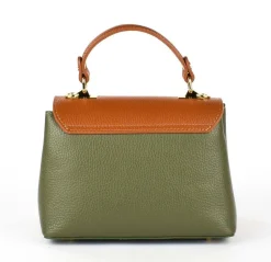 Borsa a mano e tracolla 20135 Verde/Cuoio
