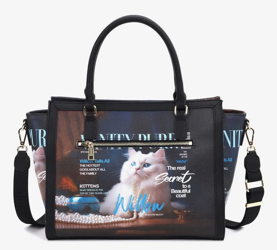Borsa a mano e tracolla Ynot? Metro Chic 002 Vanity Cat