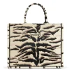 Borsa a mano grande Braccialini Winter Tiger