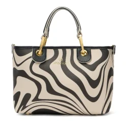 Borsa a mano piccola Braccialini Beth Print Zebra