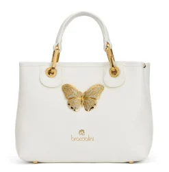 Borsa a mano piccola Braccialini Beth Jewels Bianca
