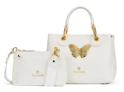 Borsa a mano piccola Braccialini Beth Jewels Bianca