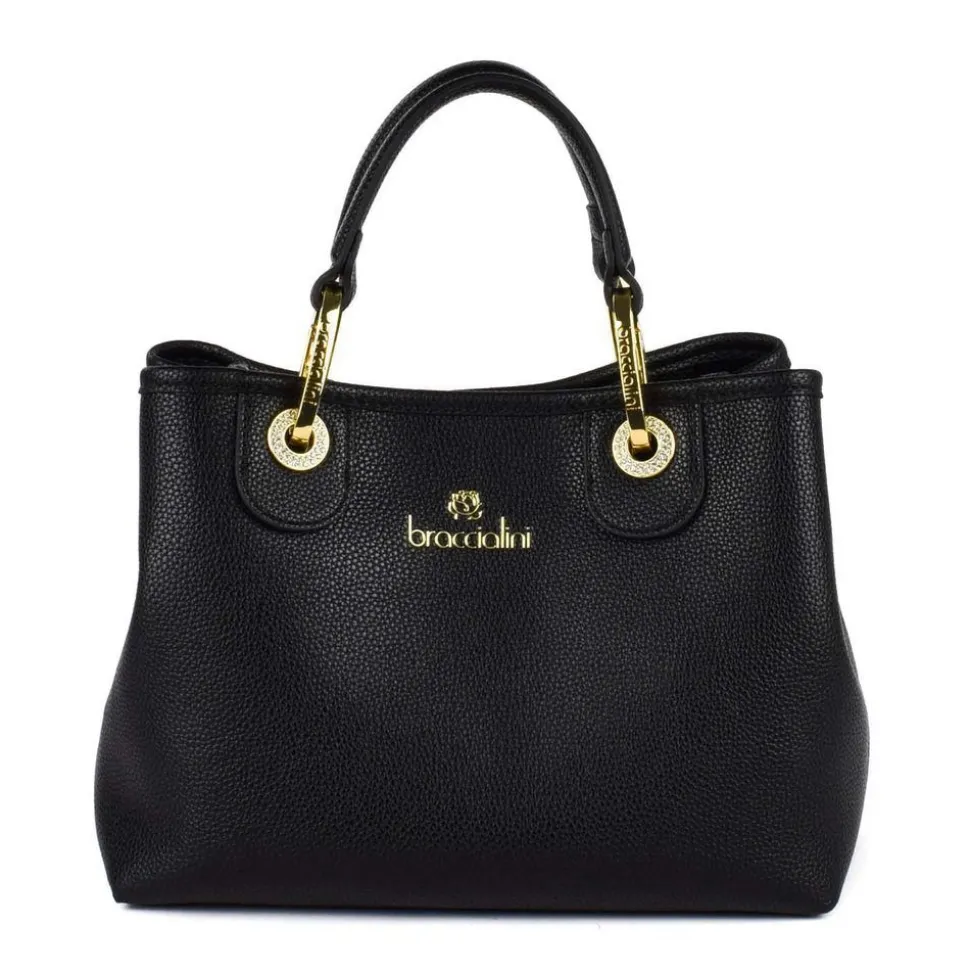 Borsa a mano piccola Braccialini Beth Nera