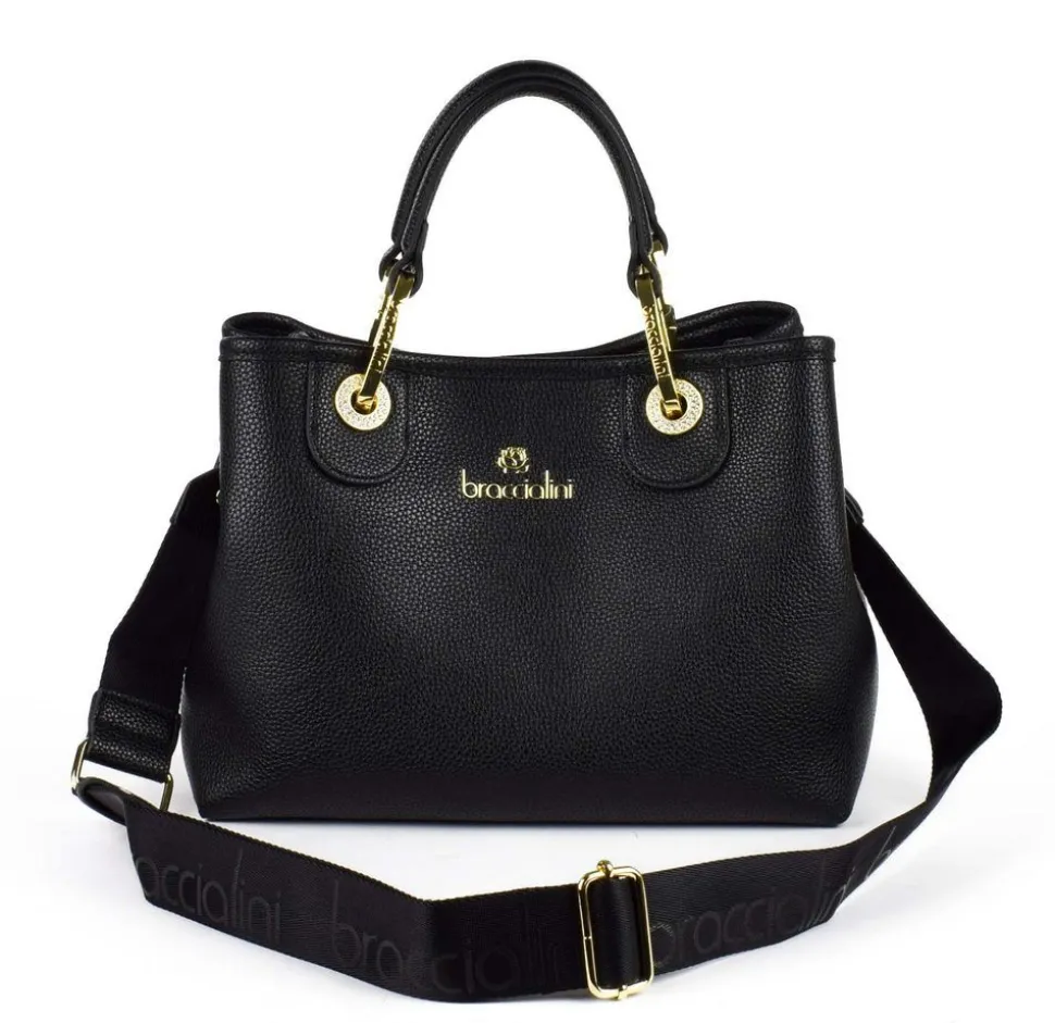 Borsa a mano piccola Braccialini Beth Nera