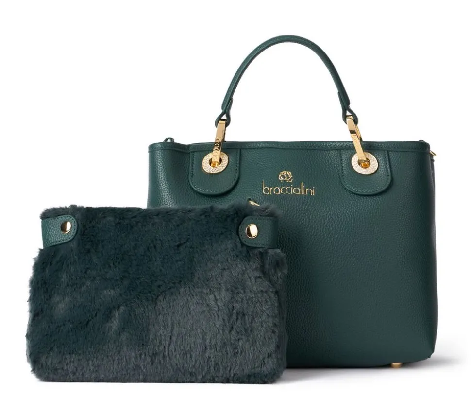 Borsa a mano piccola Braccialini Beth Verde