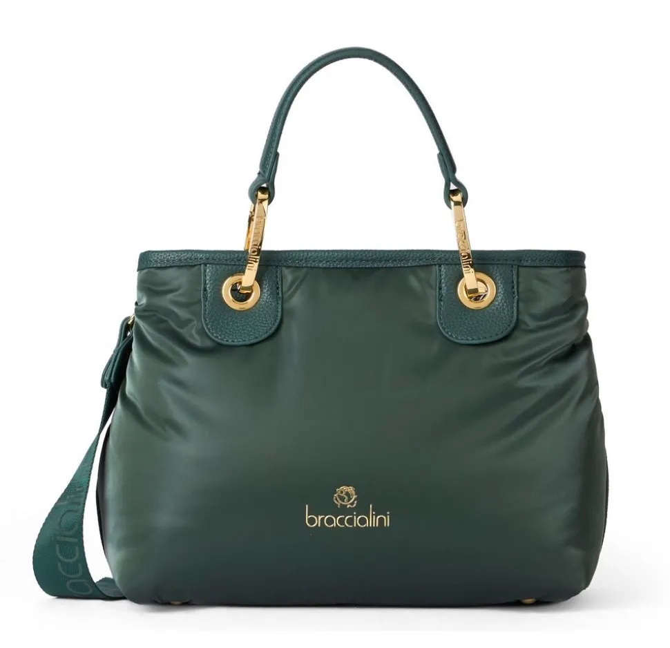 Borsa a mano piccola Braccialini Beth Puffy Verde