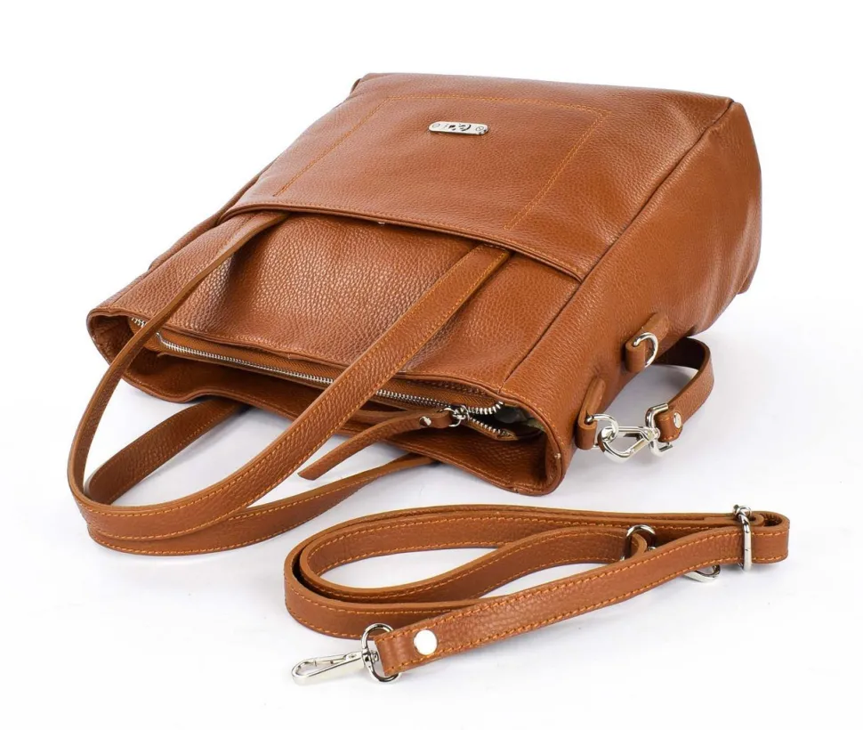 Borsa a spalla e tracolla EC Venezia 02 Cuoio